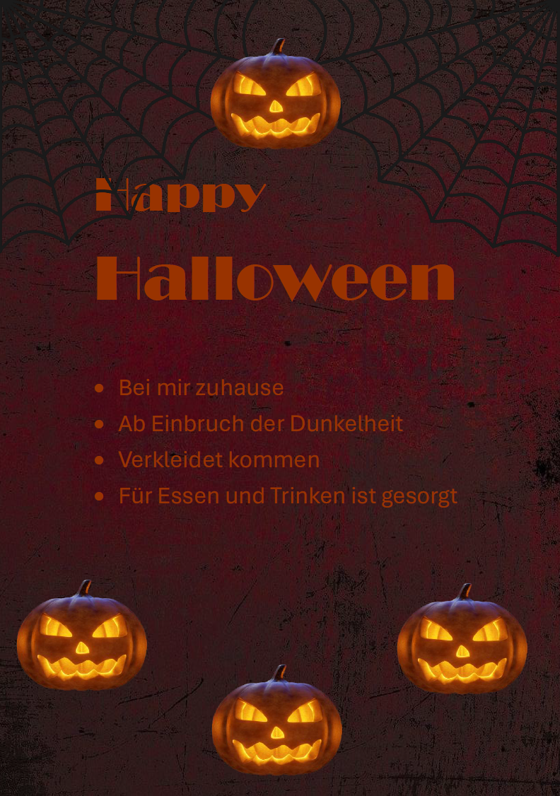 Halloween-Einladung